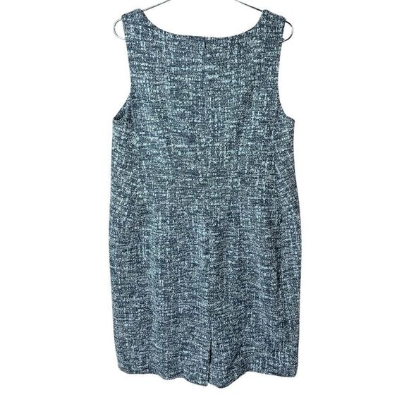 MM Lafleur Lydia Boucle Twisted Strap Tweed Knit Sheath Dress Gray Size +1 NWT - Picture 12 of 14